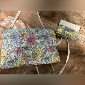 Sakroots small crossbody purse with matching wallet